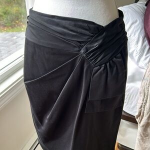 Nanette Lepore Black Skirt with faux wrap 6